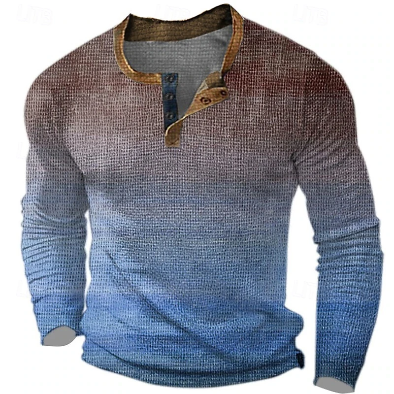 Herren-Henley-Shirt mit grafis – Tee Graphic Print Bewertung und Preis