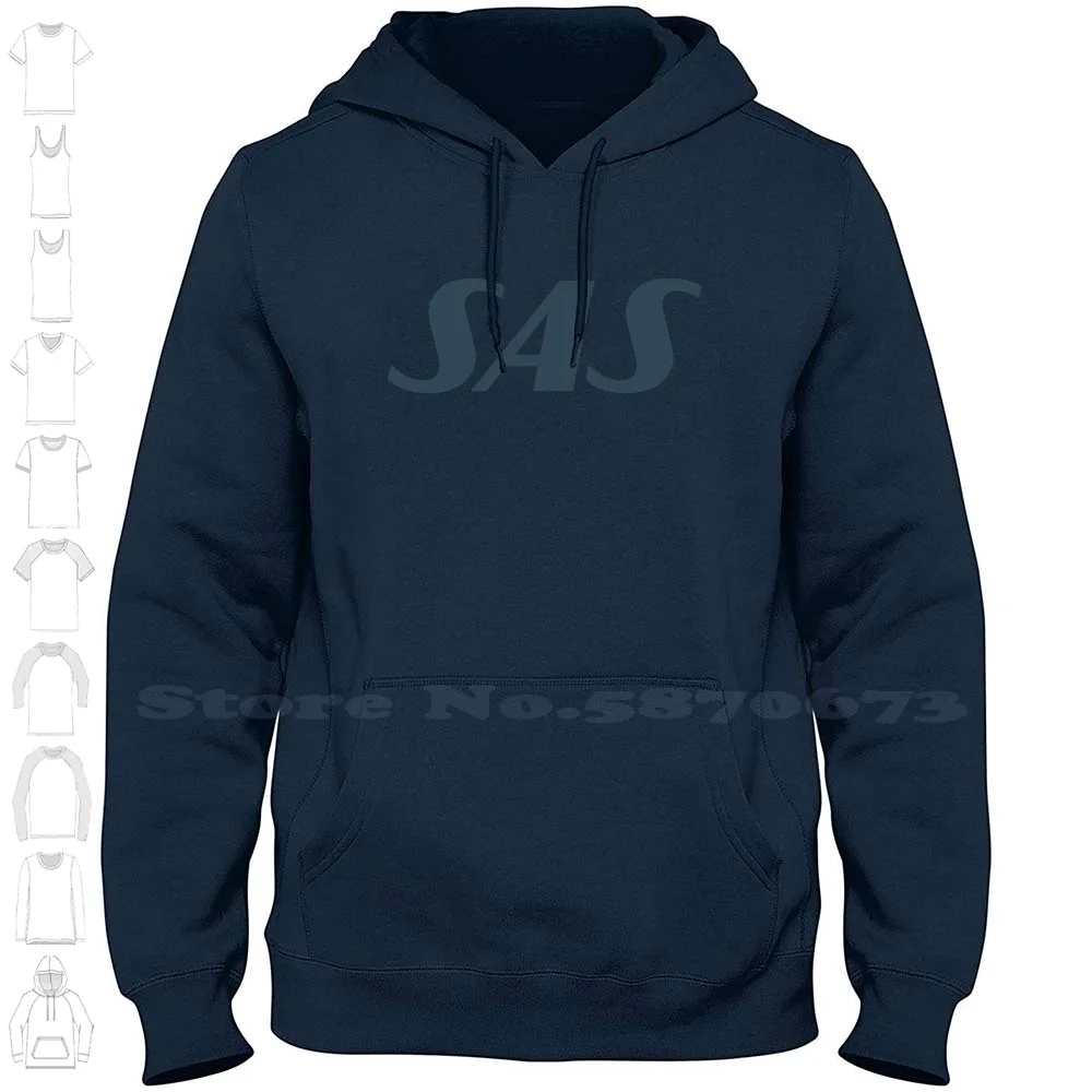 Scandinavian Airlines System Logo Unisex Clothing 100% Cotton Sweatshirt Printed Brand Logo Graphic Hoodie