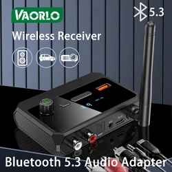 VAORLO Multifunction Bluetooth5.3 Audio Receiver HIFI 3D Stereo 3.5MM AUX RCA Support U-Disk For Wired Speaker Car Kit Amplifier