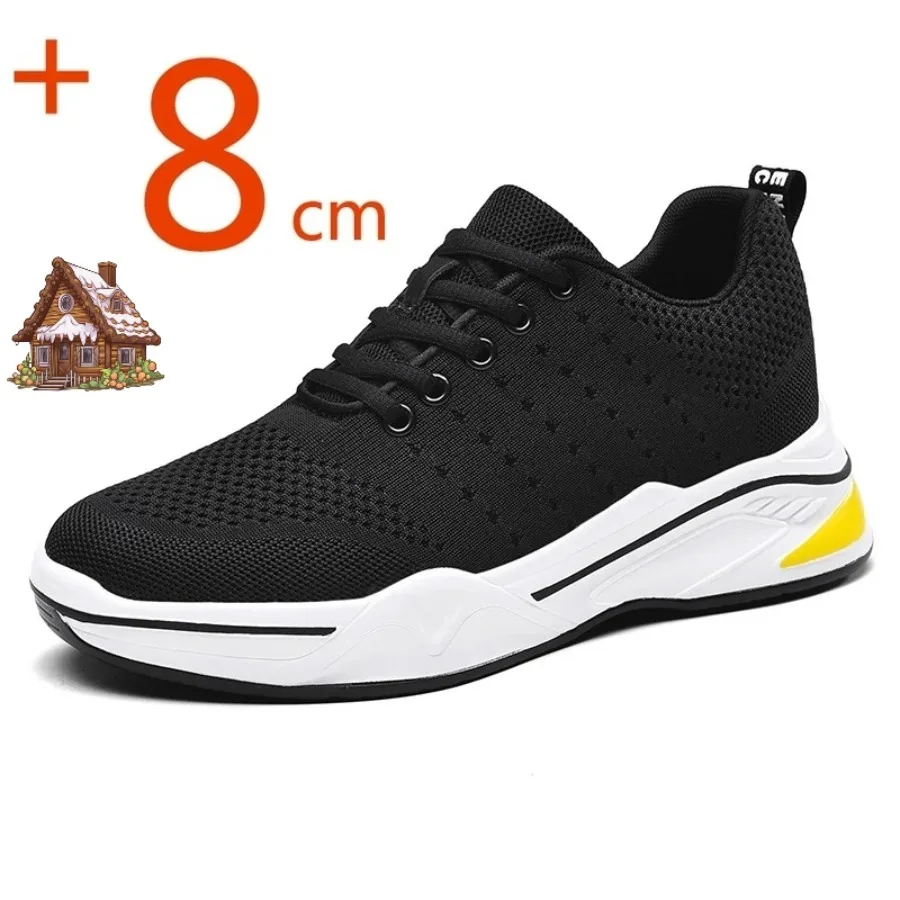 

2025Fashion Elevator Shoes Men Sneakers Height Increasing Shoes Leisure Sports Casual Taller Shoes Man Increase Shoes Insole 8cm