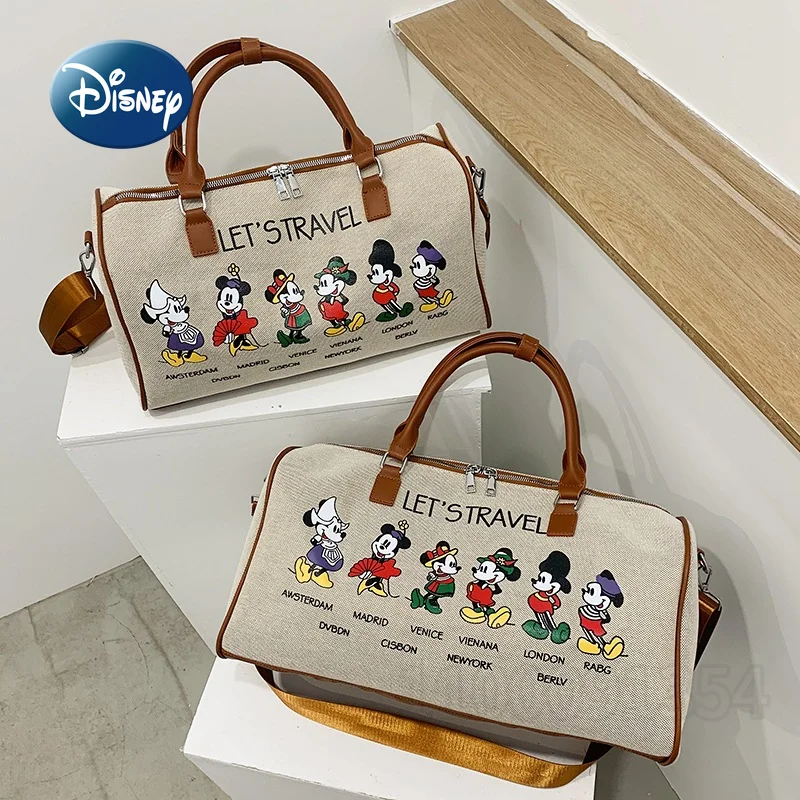 Disney Mickey\'s New Diaper Bag Handbag Cartoon Cute Baby Diaper Bag Luxury Brand Baby Bag Multifunctional Travel Handbag