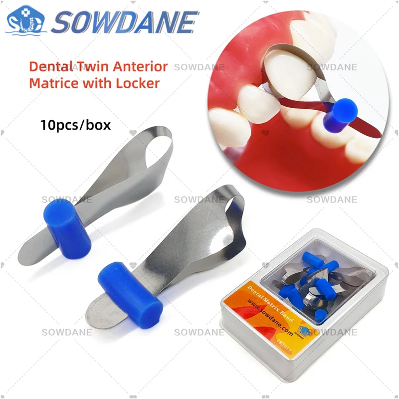 

Dental Ortho Anterior Twin Matrice Dental Sectional Contoured Metal Matrices Metallic Matrice Dentist Matrix Material Supplies