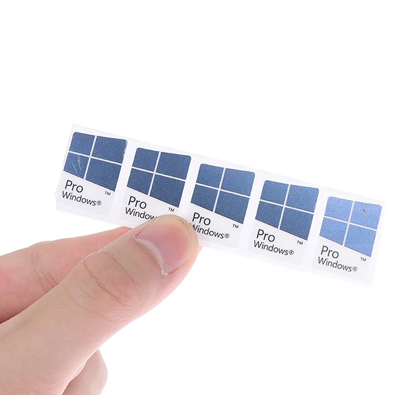 10 stuks blauwe notebook desktop computer Windows10 sticker WIN10 PRO label