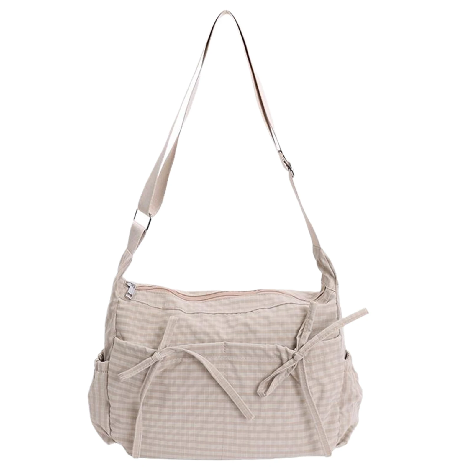 

Women Checkered Shoulder Bags with Adjustable Strap Crossbody Bag for Work Shopping Travel College