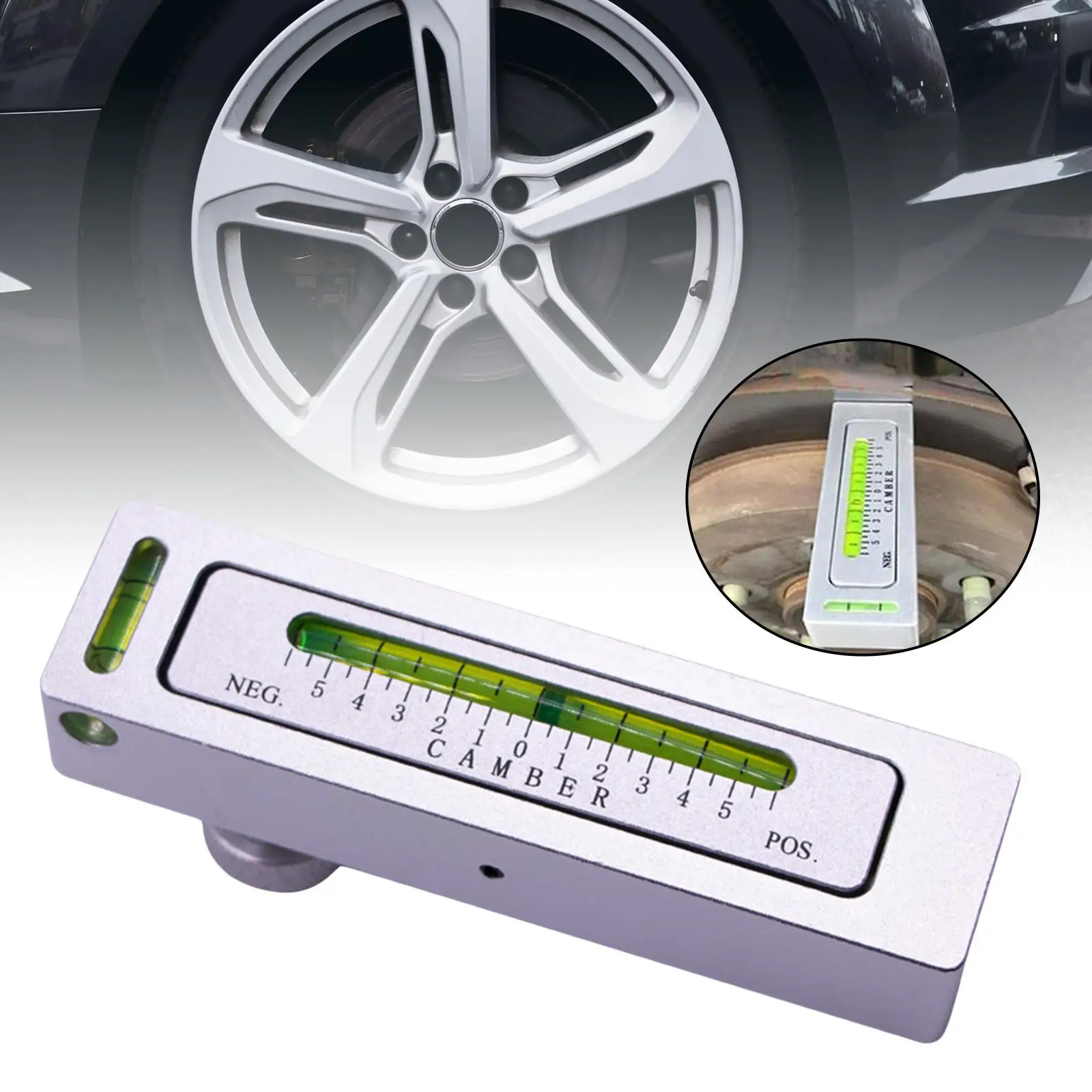 Magnetic Gauge Tool Wheel Alignment Level Instrument Fit for Tire Repair RV