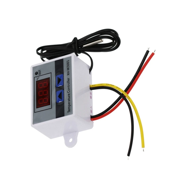 Controlador de temperatura Digital con pantalla, interruptor de Control de termostato y sensores de termistor, sonda de temperatura (12V 120W), 2 uds.