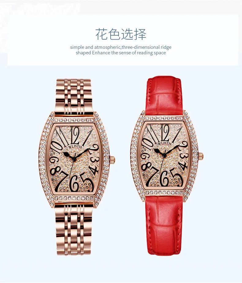 ساعة كوارتز فولاذية للنساء - ساعة مقاومة للماء بحزام جلدي، ساعة يد عصرية للسيدات