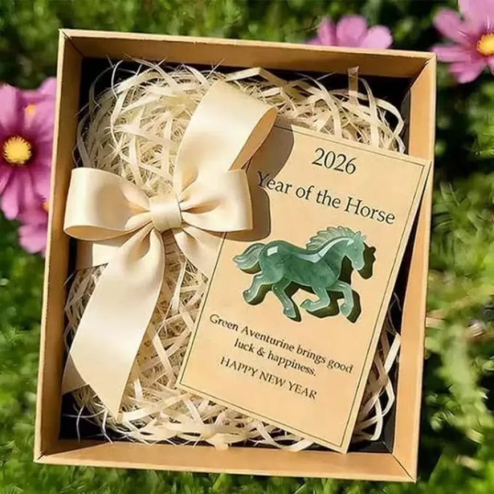 

Exquisite Acrylic Year of The Horse Postcard Blessing Festive Lucky Horse Year Card Gifts Invitation Card Greeting Card