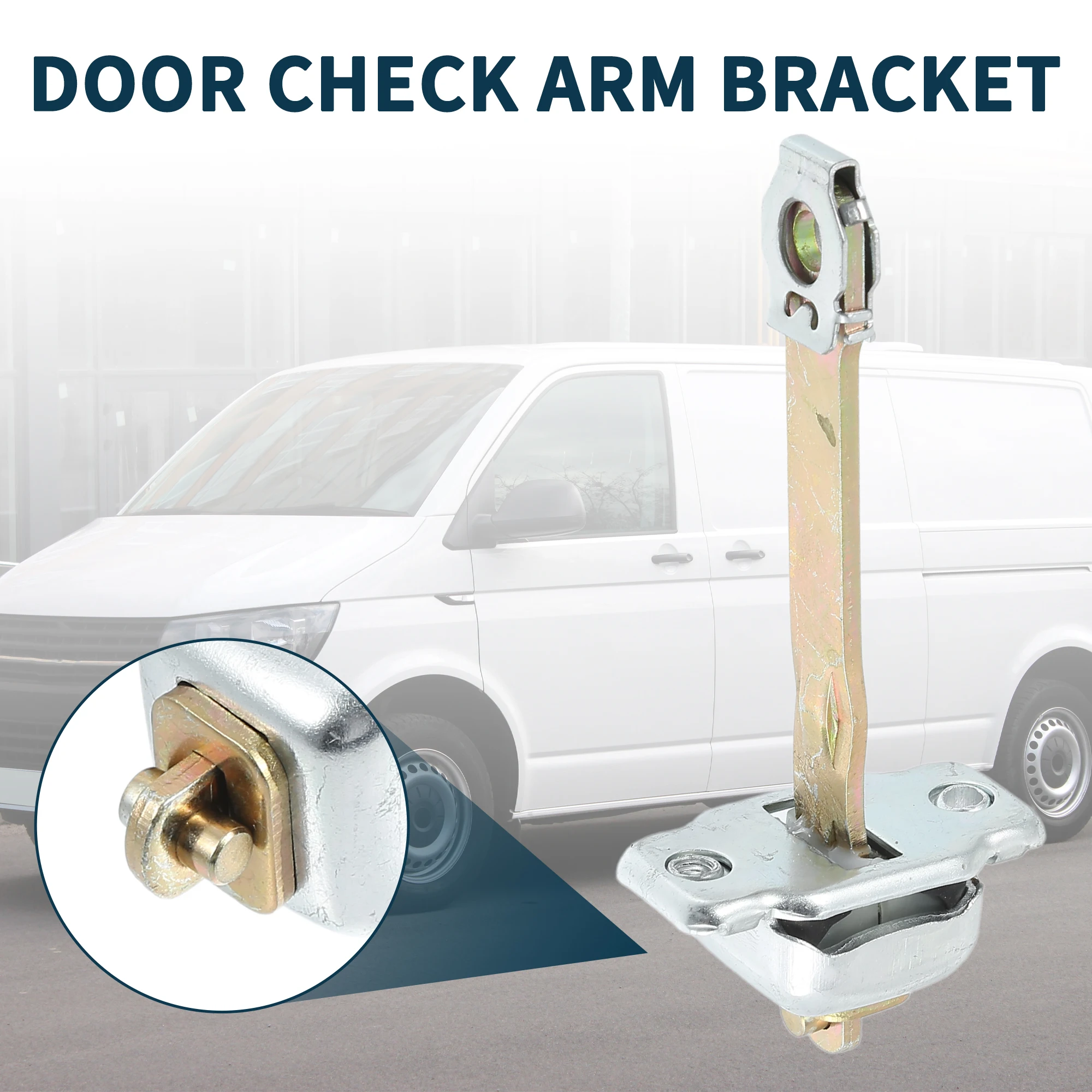 UXCELL Door Check Strap Stopper Limiter For VW Transporter T4 No.701837249A | Front Left Right Door Check Bracket Stop Door view 2