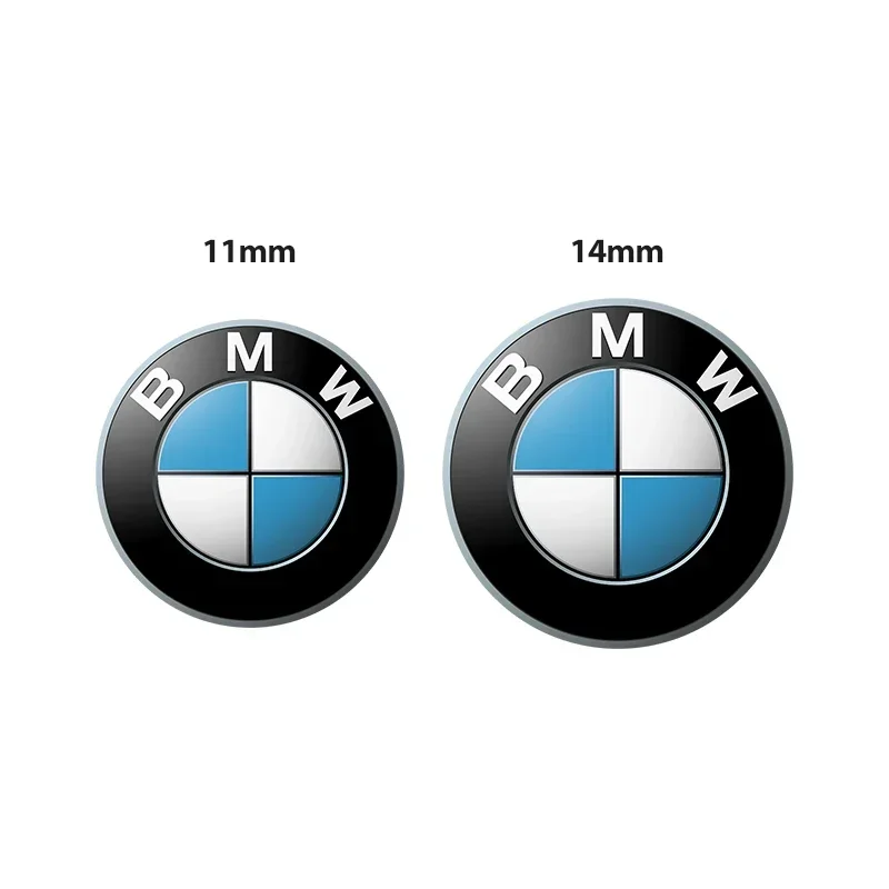 11/14mm Aluminum car remote key sticker For BMW Performance badge F30, F10, E90, F20, E46, E60, E70, E39, E36, E87,  X5 X6 X1 M3