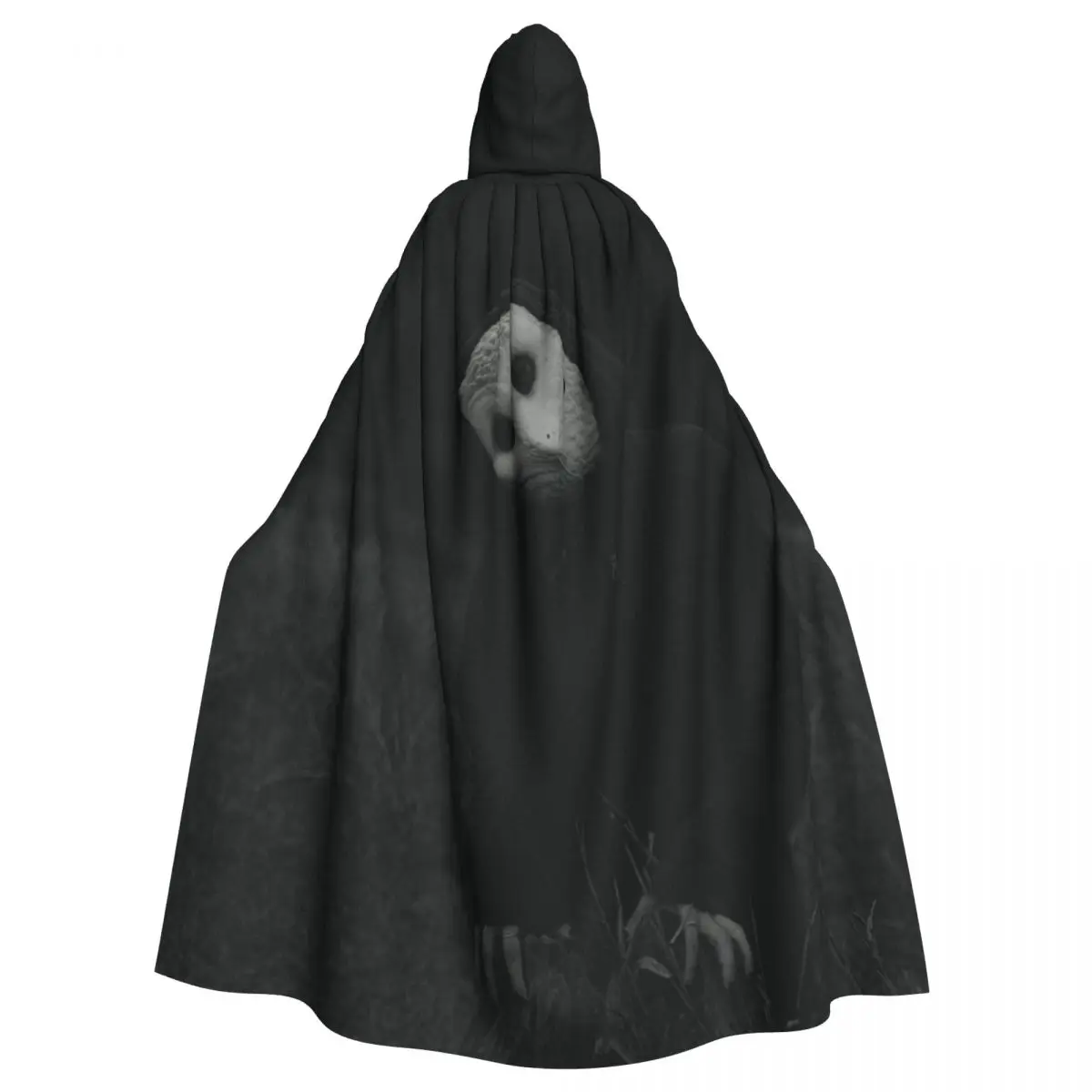 

Mysterious Skull Cloak with Dark Background for Halloween Unisex Adult Cloak with Hood Long Witch Costume Cosplay