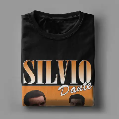 The Sopranos Characters T Shirts Men's  100% Cotton Vintage T-Shirt Round Collar Silvio Dante Tee Shirt Short Sleeve Clothing