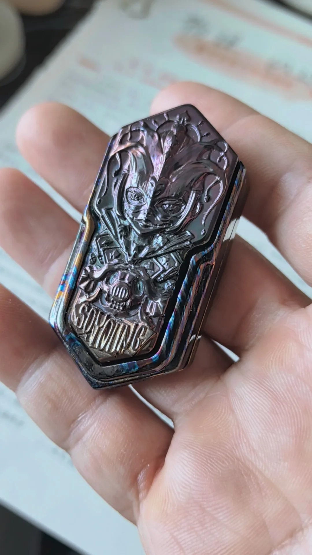 Used EDC YEDC zirconium horse poker loli decompression toy