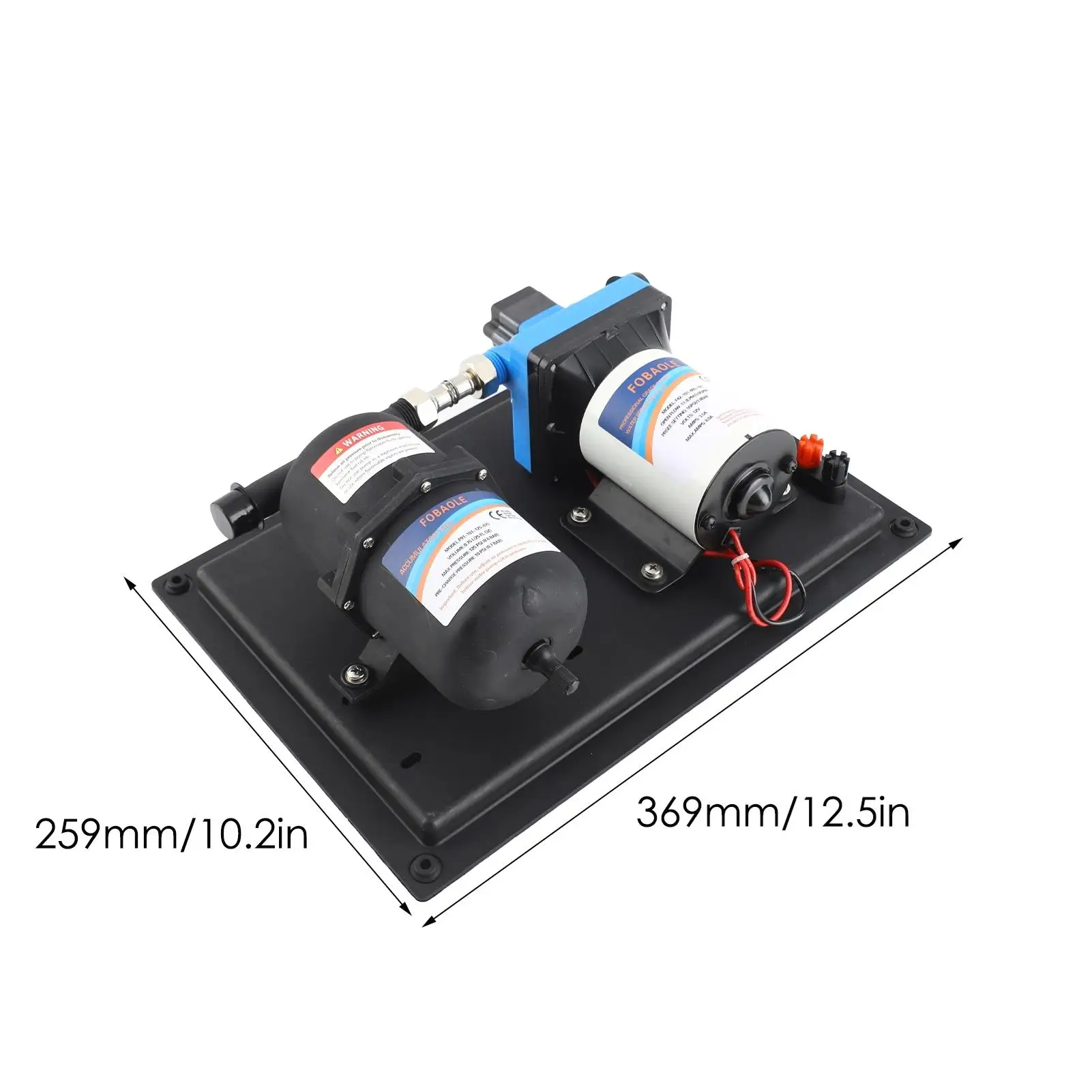 مضخة مياه معززة للتحكم في الضغط المتكامل 12 فولت 11.3LMin لـ RV للري واستخدام الحديقة