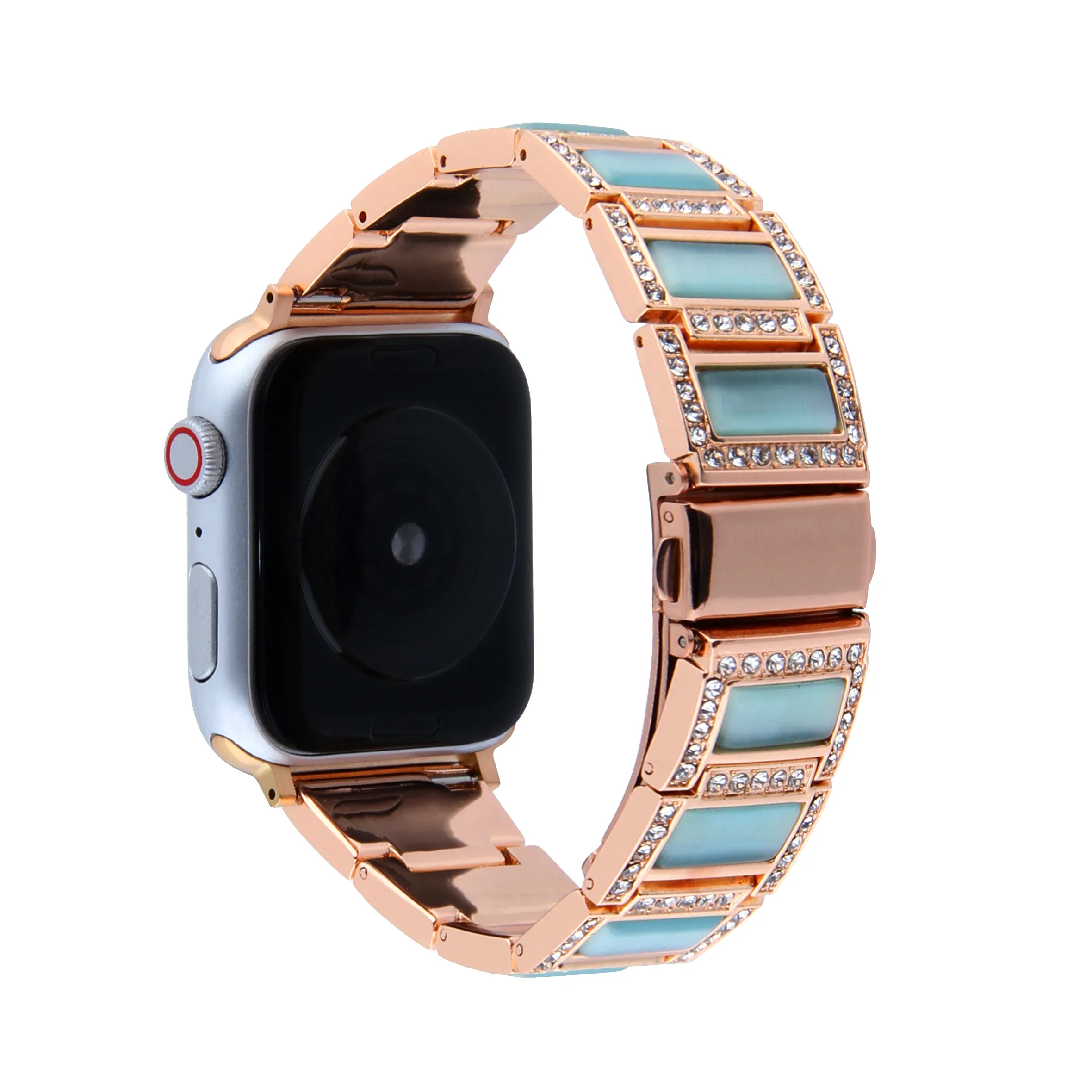 High-end metal strap for Apple watch 10 42mm 46mm 9 8 7 6 5 4 3 SE Band 45mm 41mm 40mm 44mm Resin Replacement iWatch 38mm 42mm