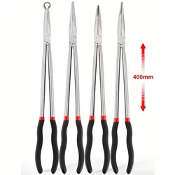 1Set 16inch Multi-purpose Long Nose Pliers Straight Needle Nose Pliers 25 / 45 Degree Curved Without Logo