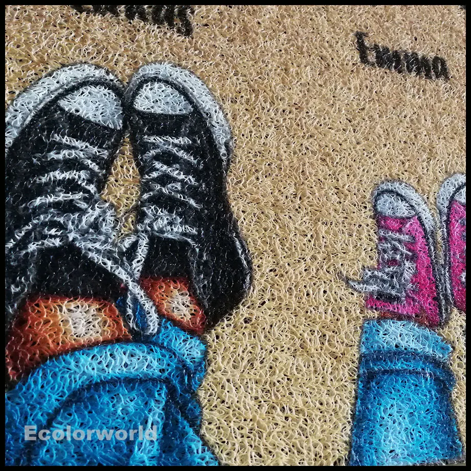 Personalized Doormat Shoes Pets Paws Welcome Mat Outdoor PVC Rugs Custom Floor Mat Carpet Dust Proof House Warming Home Decor