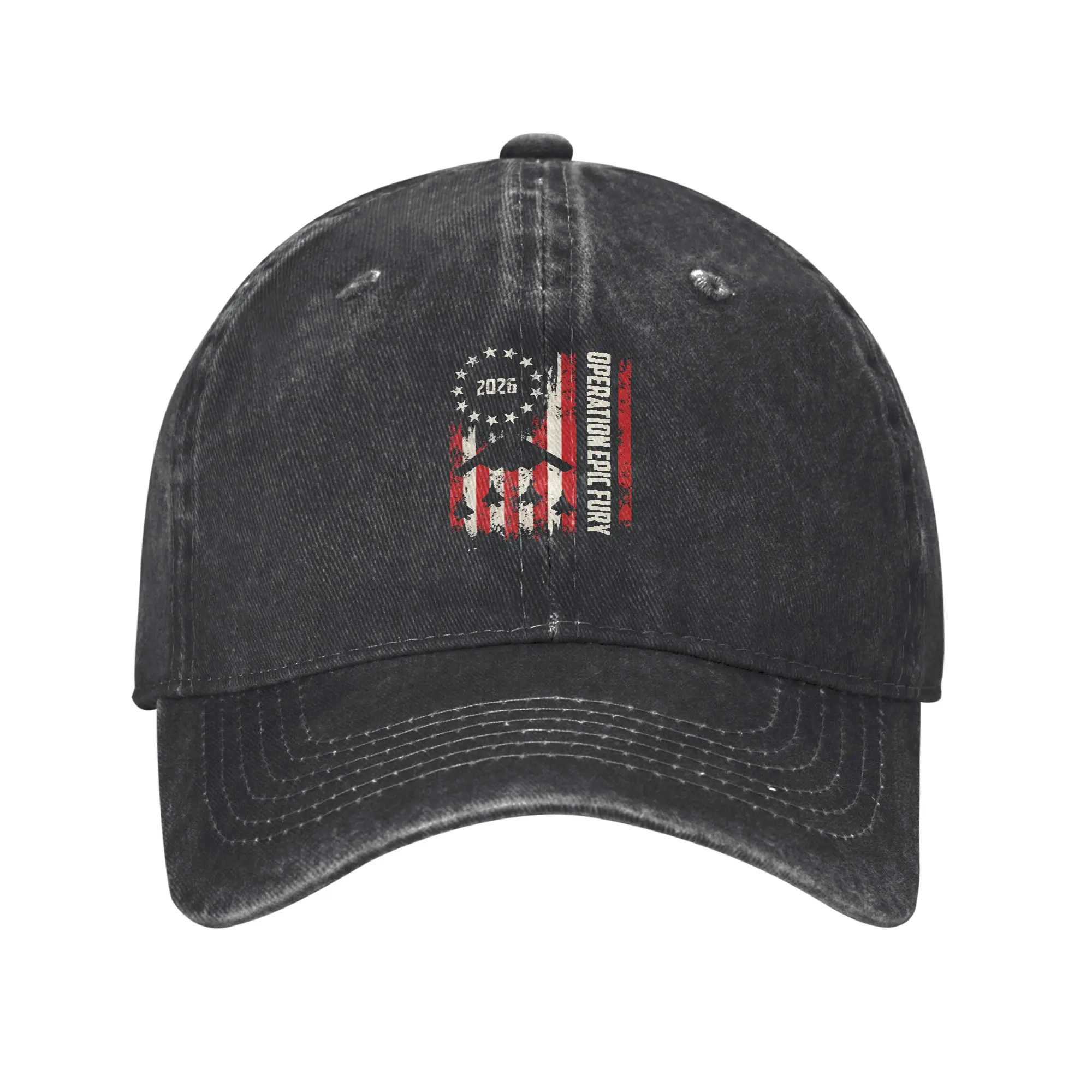 

Washed Baseball Cap Operation Epic Fury Summer Hip Hop Hats For Female Male Casual Outdoor Sport Sun Baseball Caps