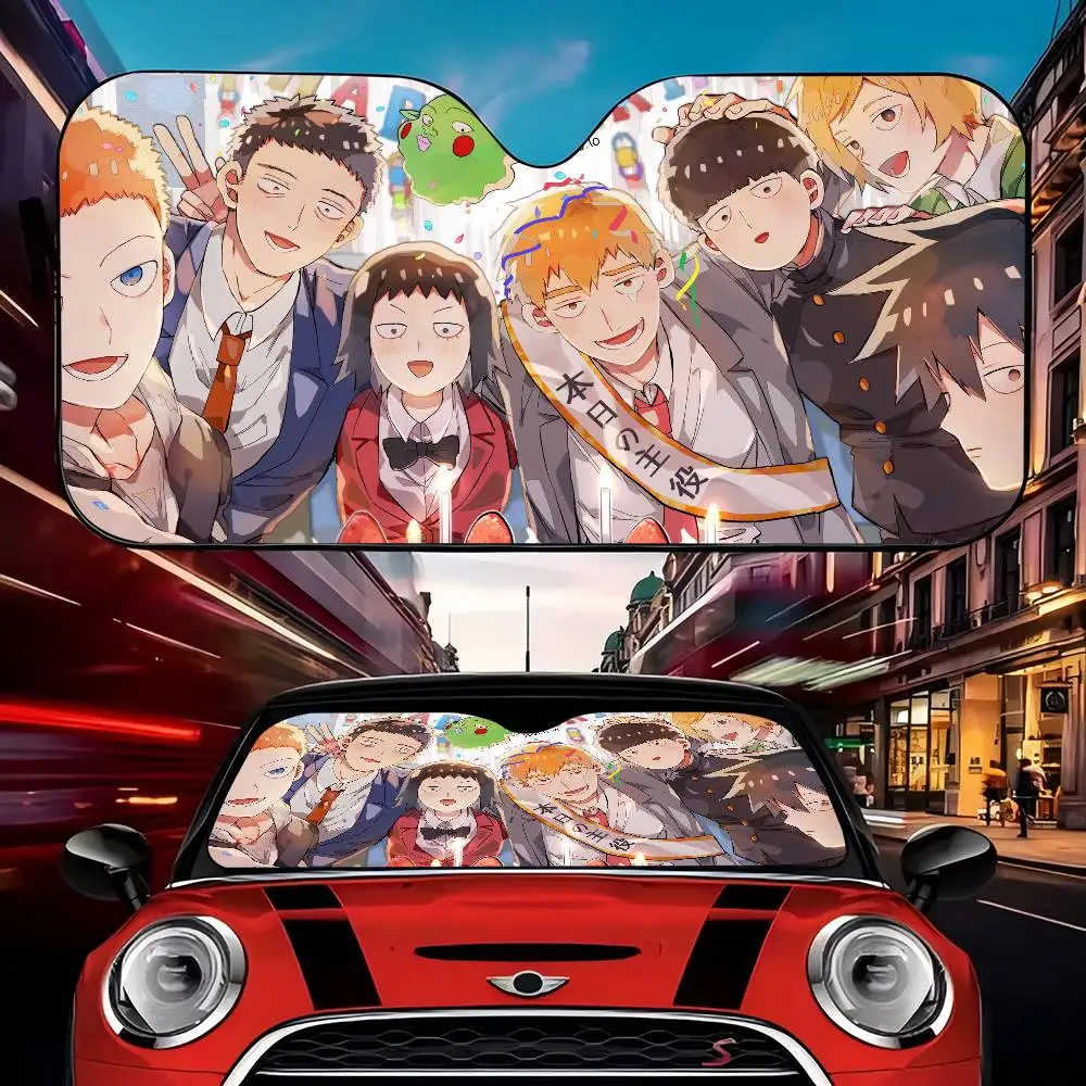 Anime Mob Psycho 100 Sunshade Sun Shade Shield Blocker 자동 커버 보호기 창 바이저 유니버설