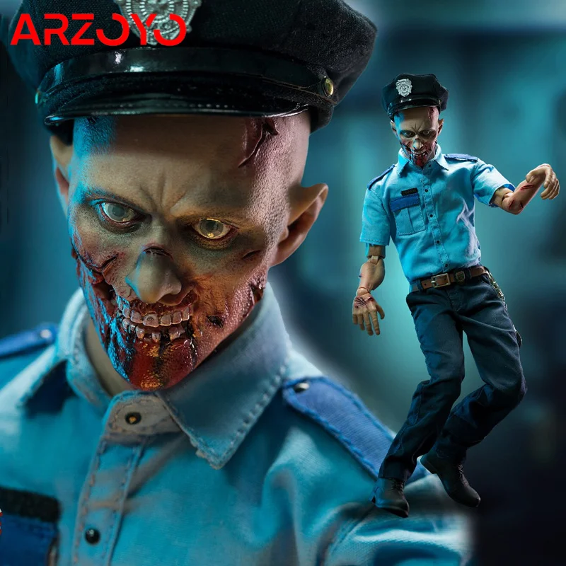 7CC TOYS 07 1/6 Male Police ZOMBIE COP NO07 Full Set 12inch Action Figure with Accessory for Fans Hobby Gifts