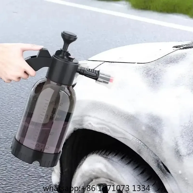 2L Pneumatic Handheld Car Wash Foam Sprayer High Pressure Foam Water Bottle