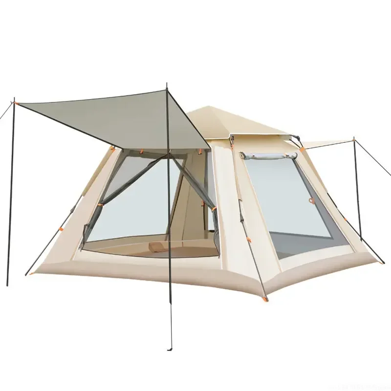 Outdoor AutomaticFully tent 5~8 Person Beach Quick Open Folding Camping Double Rainproof Camping Shelters One Bedroom new