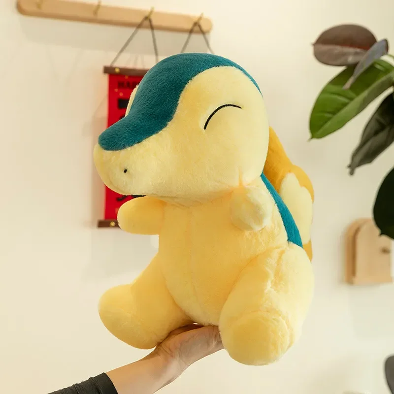 Cartoon Cyndaquil Johto Fire Starter Plush Toy Sitting Cyndaquil Plushies Soft Fluffy Stuffed Doll for Home Decor Fans Gift