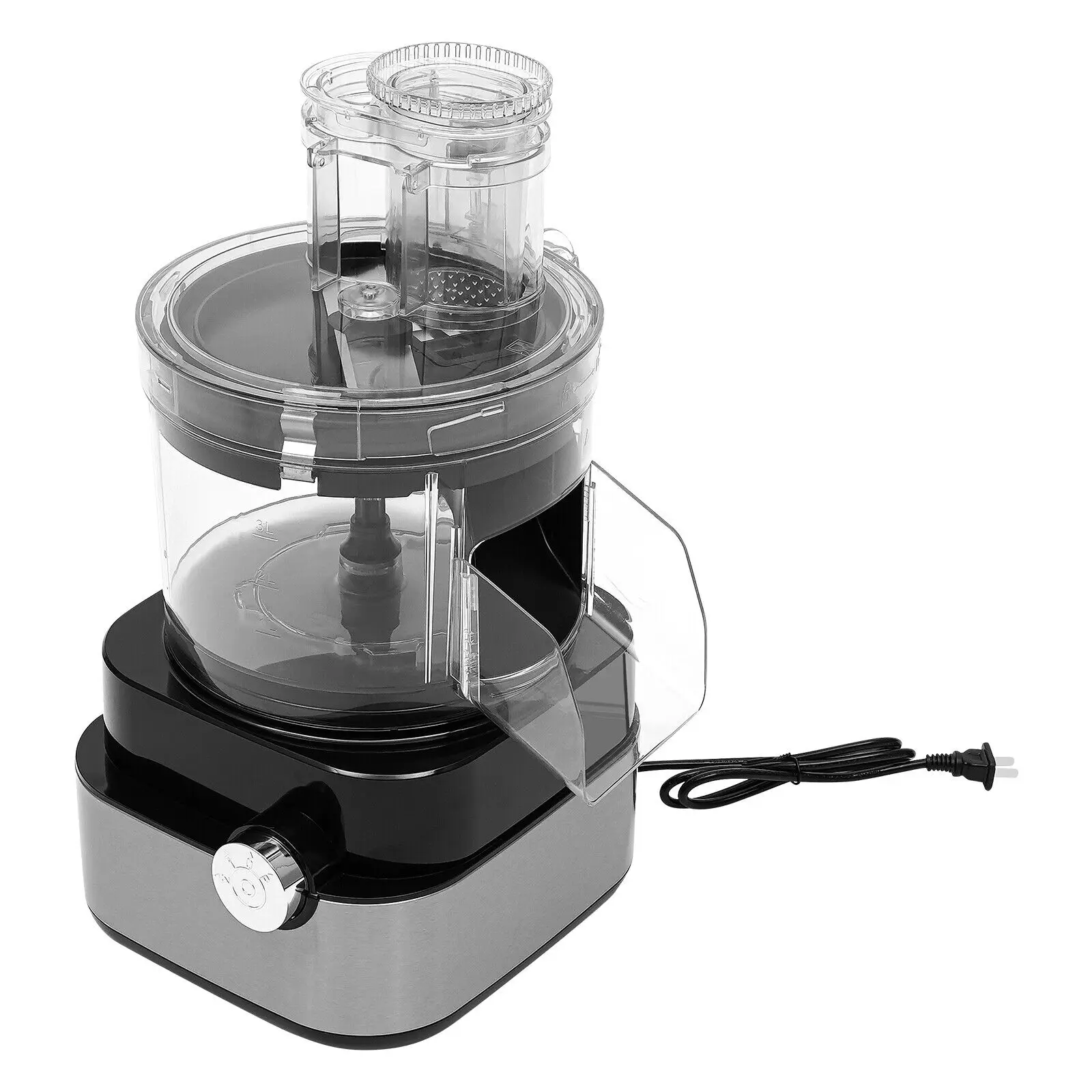 5-in-1 600W Commercial Electric Vegetable Cutter 900r/min Food Vegetable Processor 420 Stainless Steel