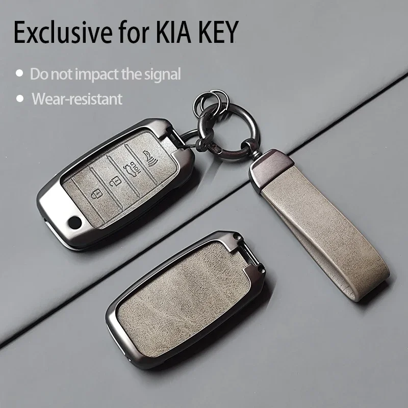 Capa de chave de carro em liga de zinco para KIA RIO 3 K2 K3 K4 K5 Sportege Picanto Optima Soul Ceed Sorento Forte Stinger Cerato 2016