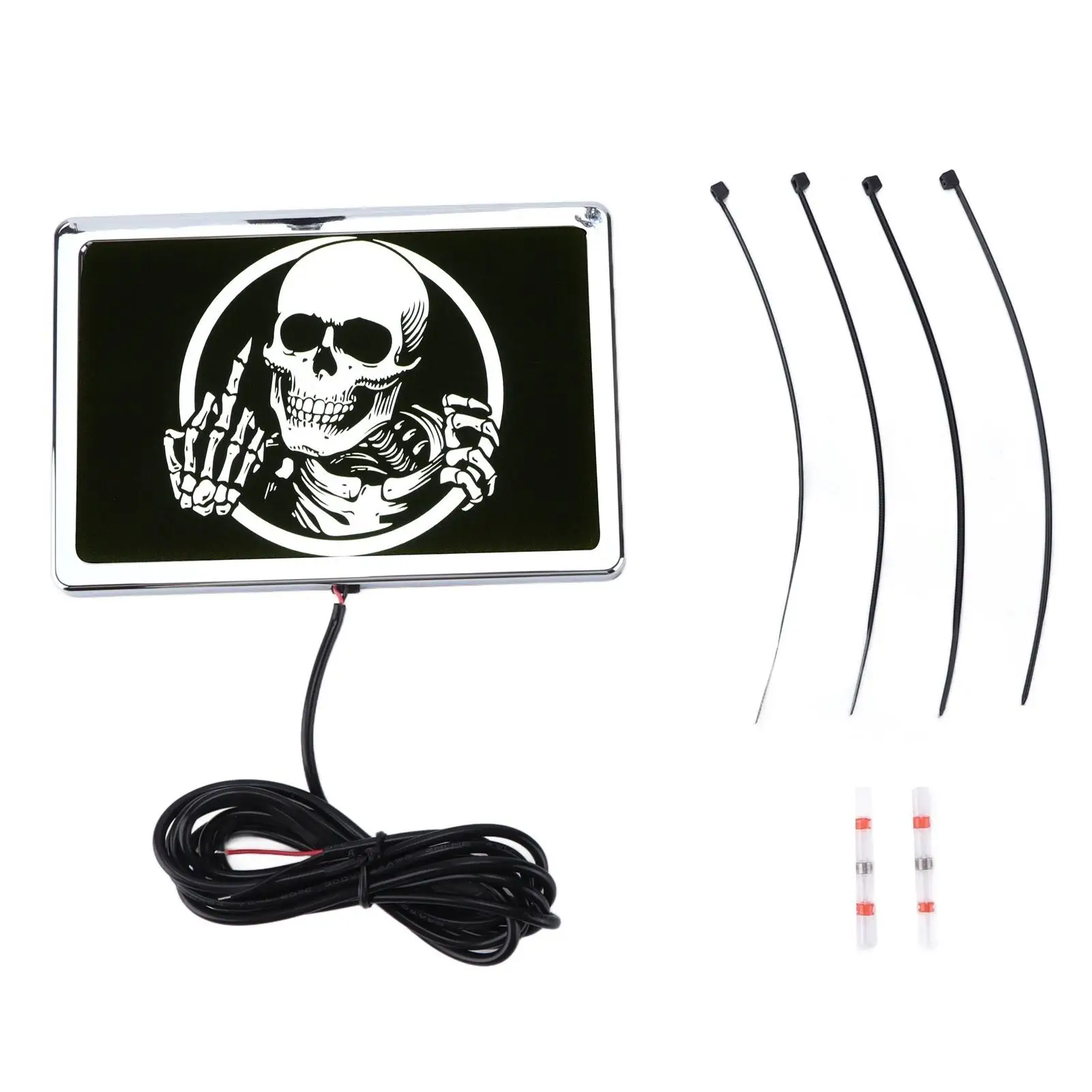 

Decorative Light LED Flag Light Skeleton Pattern for motorcycles UTVs ATVs