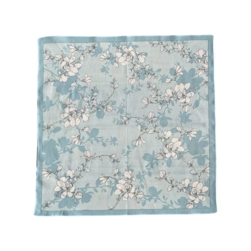 Khăn tay 5asd polyester phụ nữ có thể giặt hoa mẫu hoa Hankie đầy màu sắc cho phụ nữ trưởng thành mẫu ngẫu nhiên