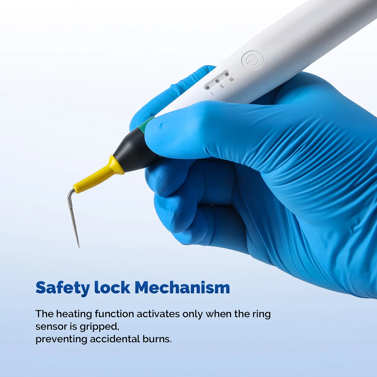 AZDENT Dental Endo Obturation Pen Plugger Guttapercha Obturationssystem Beheizter Stift Nadeln Kabelloses Wurzelkanal-Dentalwerkzeug – Detail 2