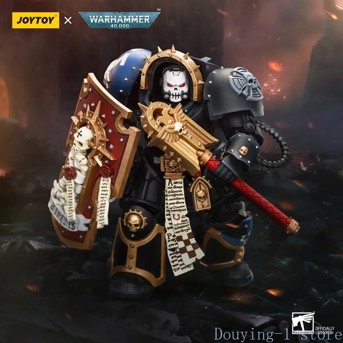

JOYTOY 40k 1/18 Action Figures Anime 14.3cm Ultramarines Chaplain in Terminator Armour Collection Model Toys in Stock
