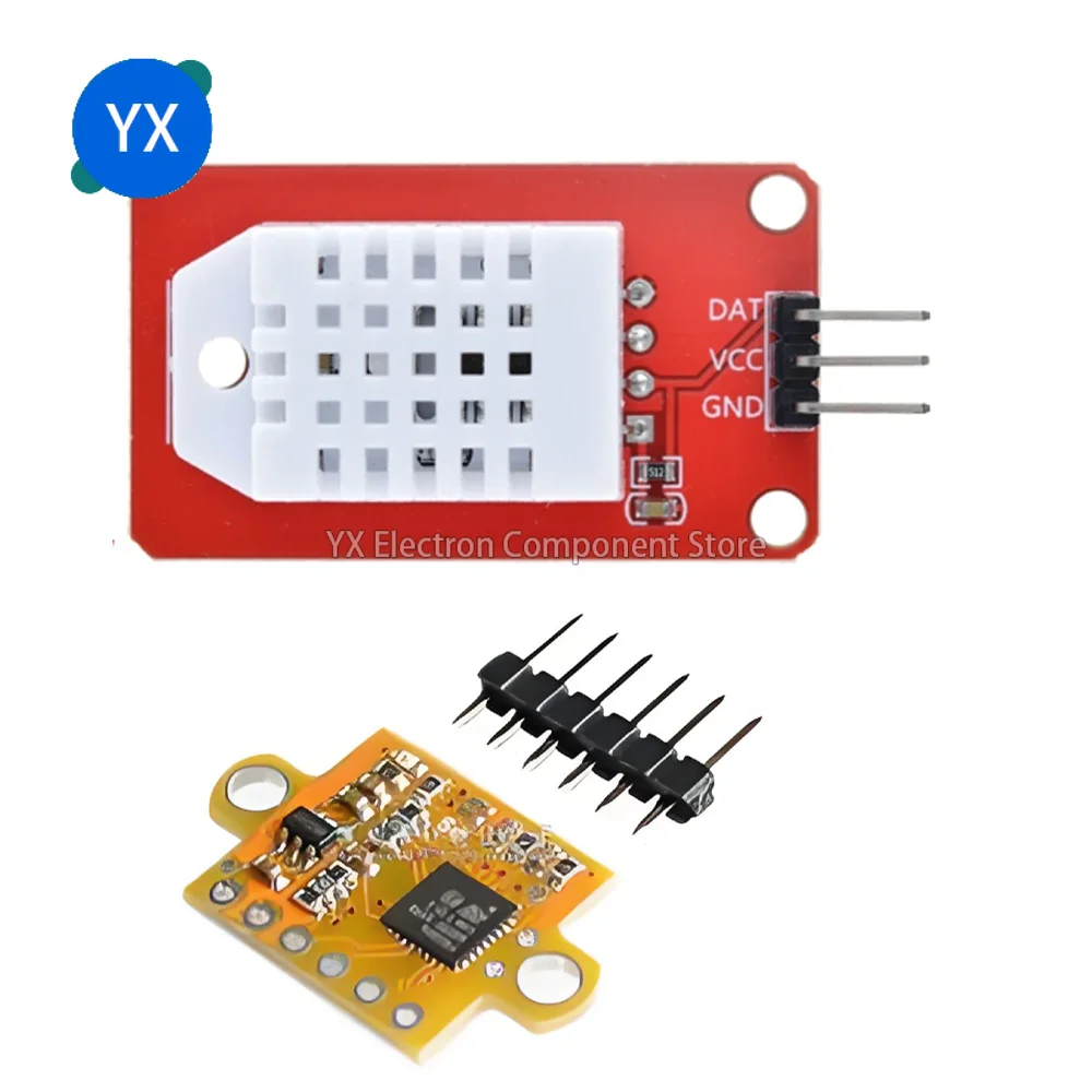 VL53L0X Infrared Laser Distance Sensor Module GY-56 and AM2302 DHT22 Temperature and Humidity Sensor Module for Control Systems