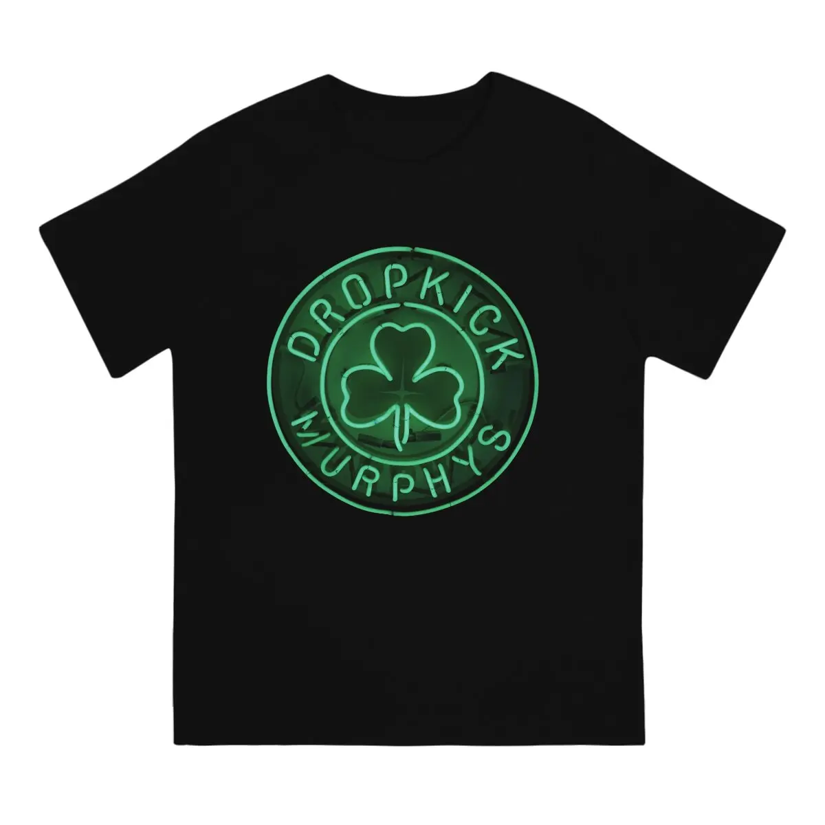 Men's Green Light Rock Band Logo T Shirts Dropkick Murphys Cotton Tops Casual Short Sleeve Crew Neck Tees Gift Idea T-Shirt