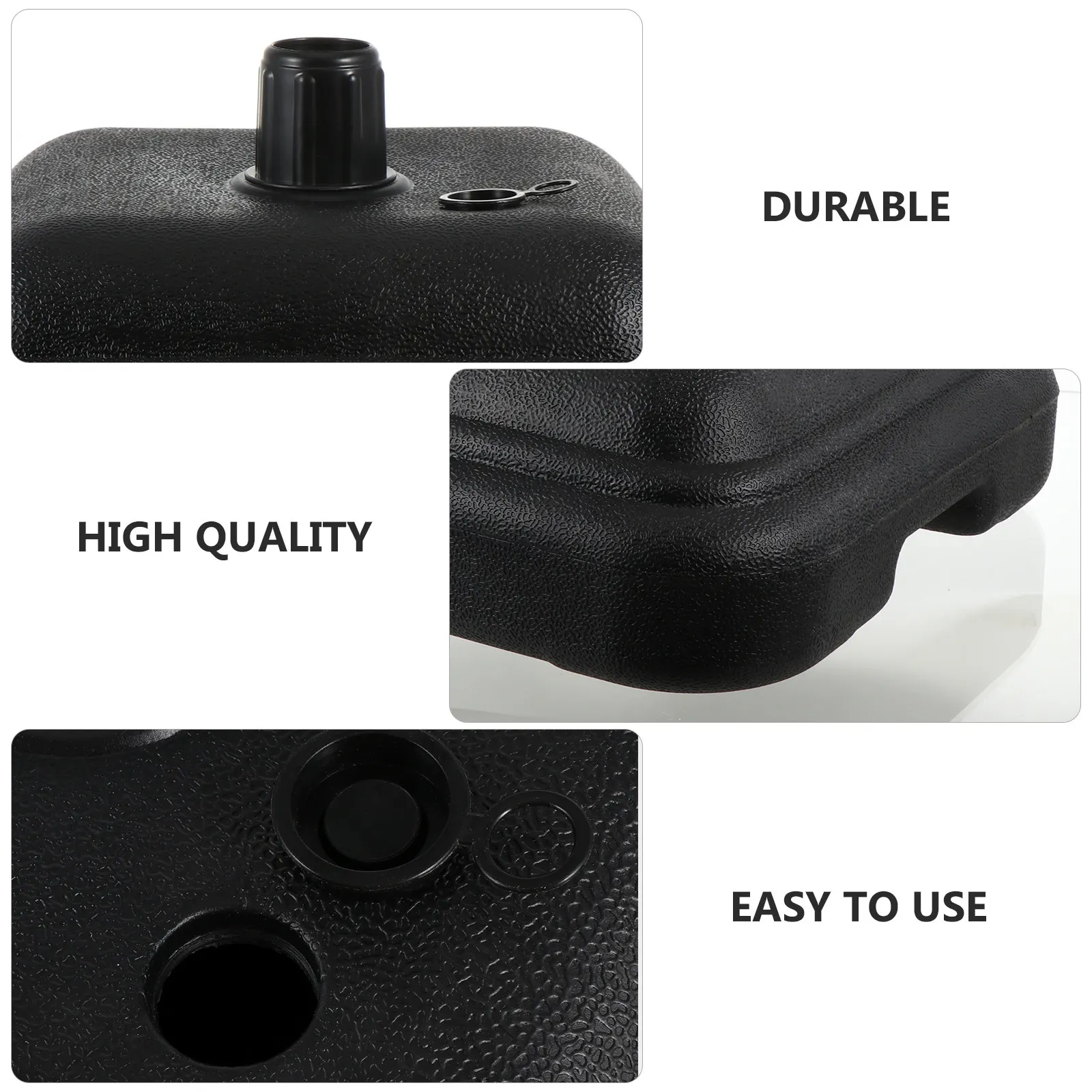 Outdoor Umbrella Base Water Sand Fillable Weighted Parasol Stand Sturdy Stable Plastic Pedestal