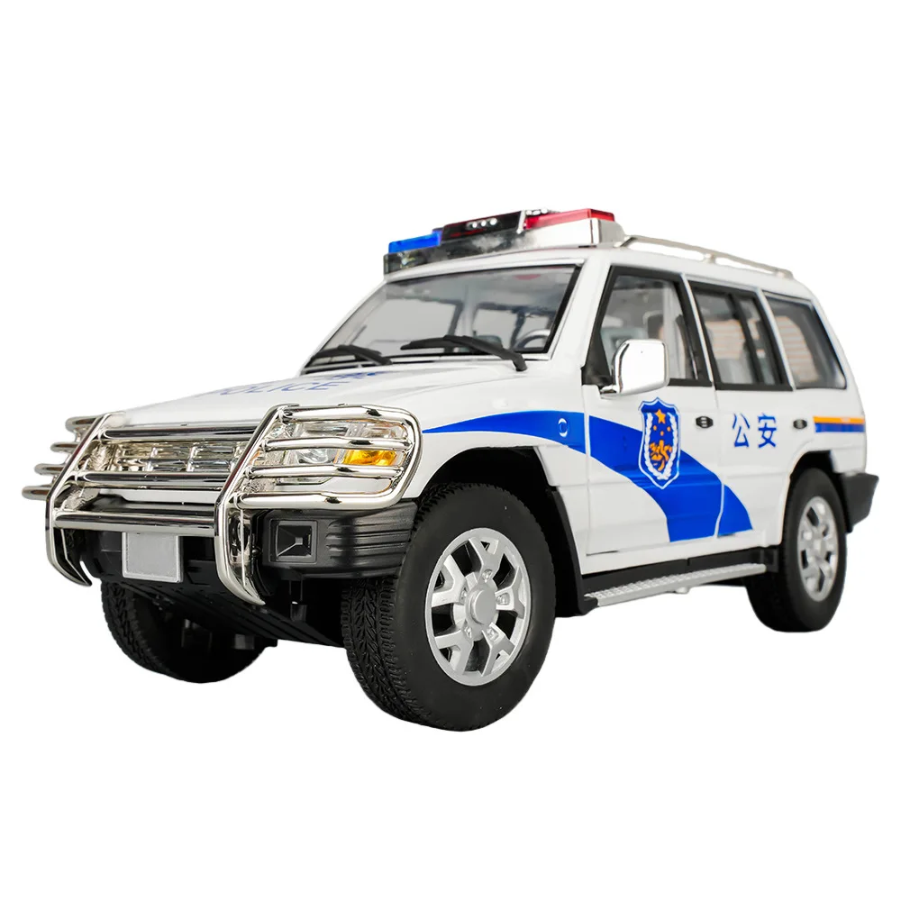 

1:18 Police Car Alloy SUV Model Pull Back Sound and Light Boy Toy Bedroom Tabletop Ornament