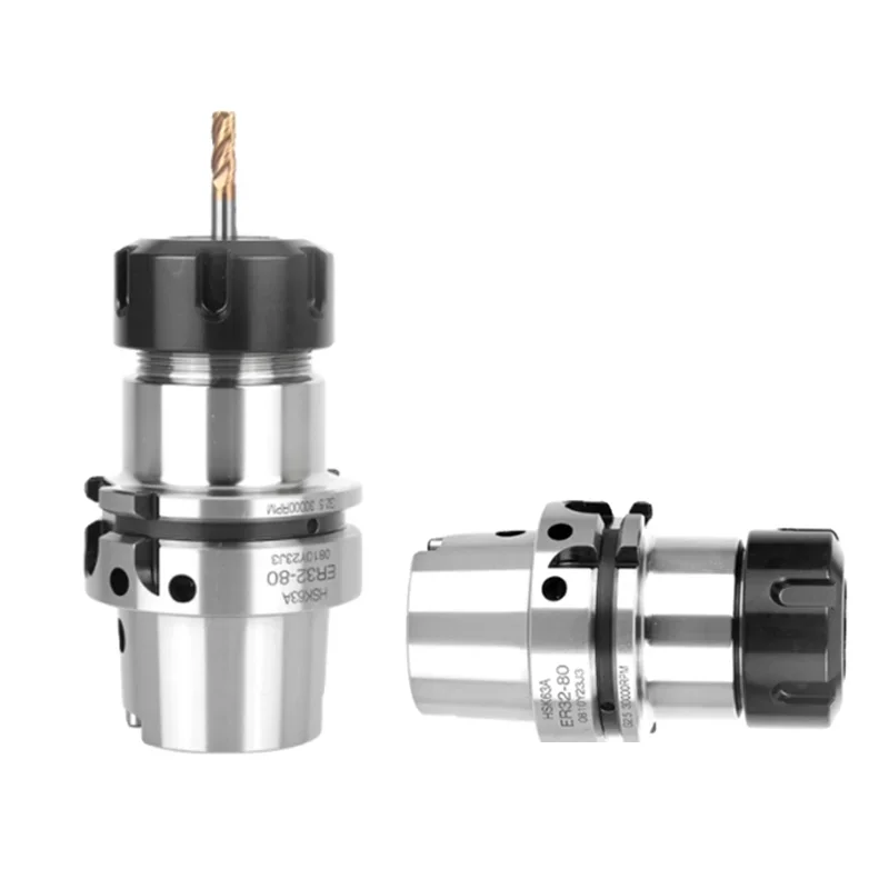 HSK63 ER دقة 0.001 HSK63A ER16 ER20 ER25 ER32 ER40 أداة حامل HSK 63A أداة حامل آلة الحفر قوس أدوات Collets