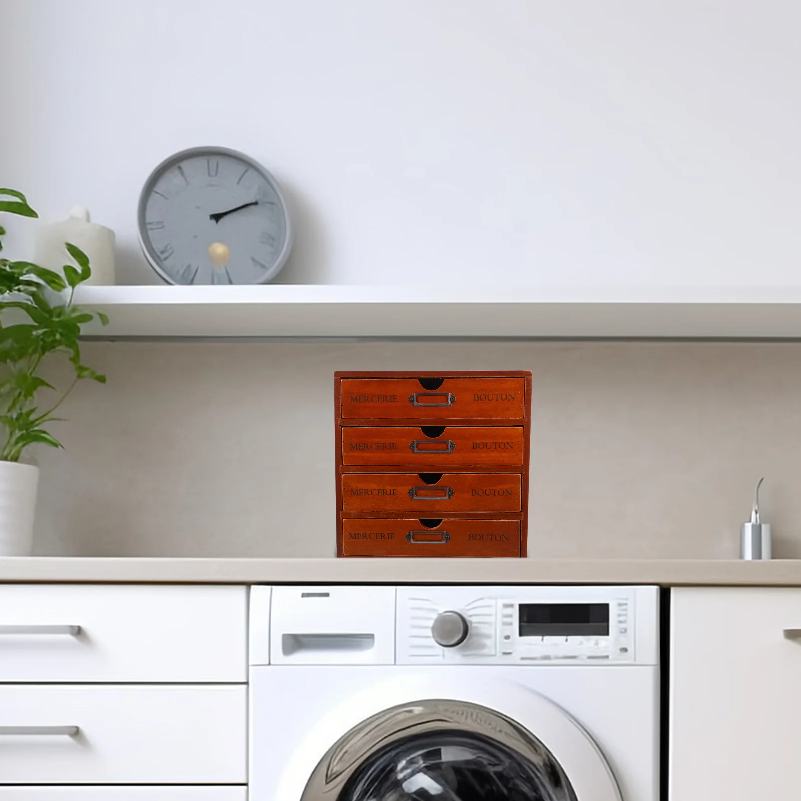 Retro Wooden 4 Layer Drawer Storage Box Office Desk ganizers Storage Box Table Sundries Holder Desktop Decorative