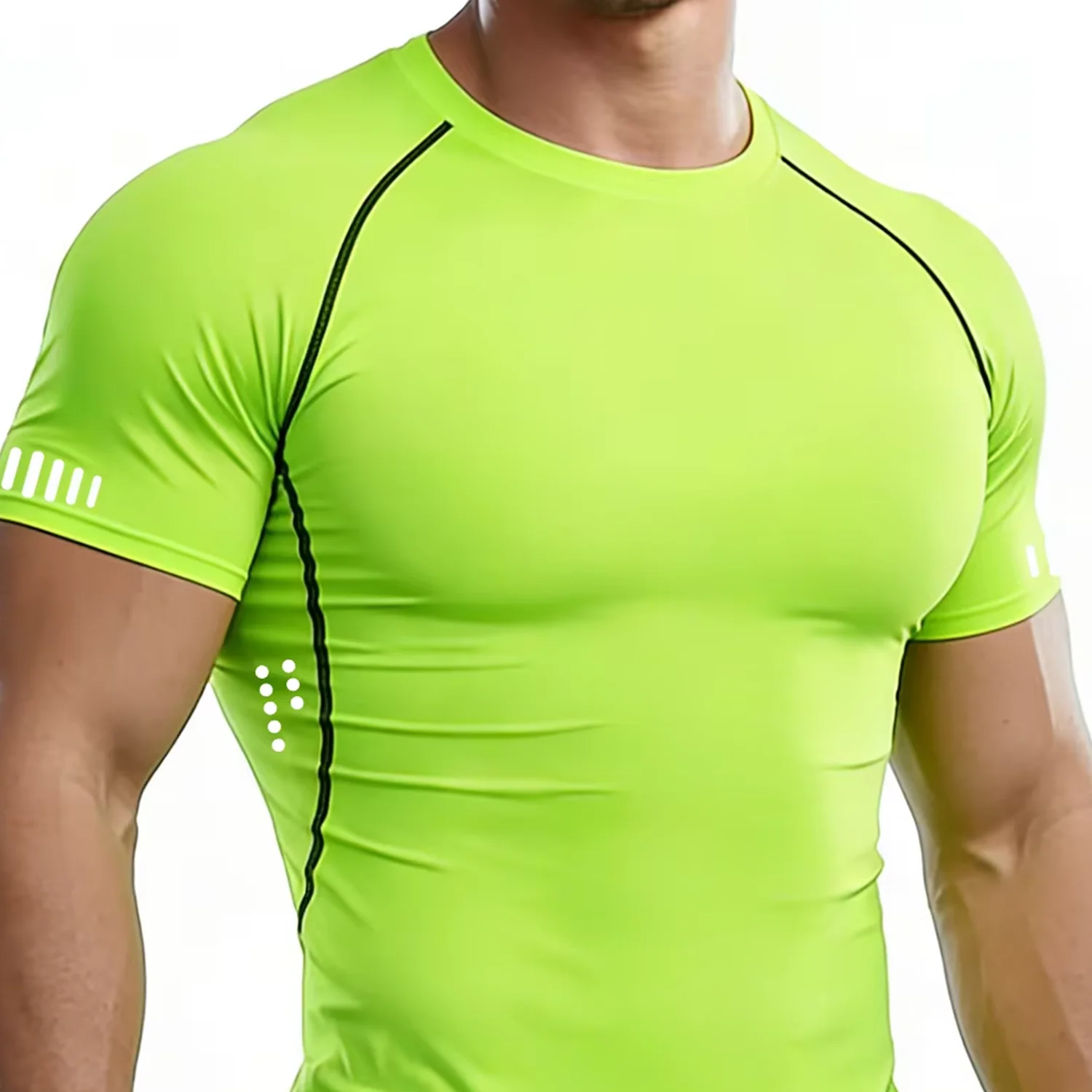 Running Compression T-shirt Men Short Sleeve Sport Tees Gym Fitness Jogging Shirt Homme Athletic Shirt Tops