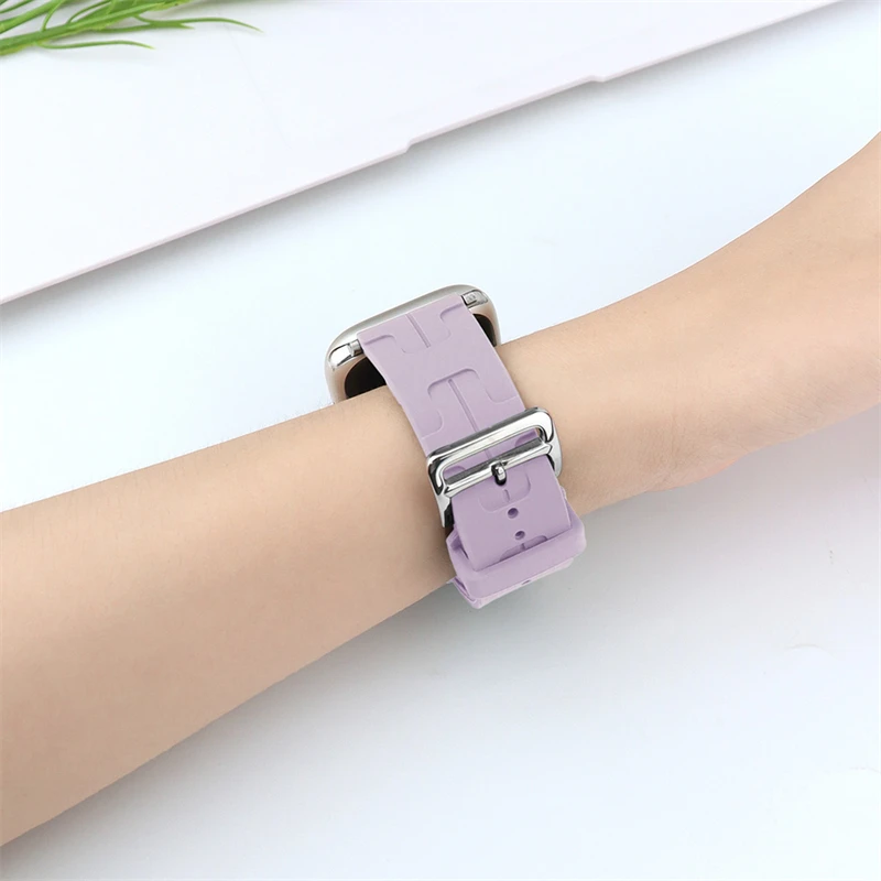 حزام ل سوار ساعة يد آبل ، جديد سيليكون سوار ، iWatch سلسلة 9 ، 8 ، الترا 7 ، SE ، 3 ، 5 ، 6 ، 4 ، 44 مللي متر ، 45 مللي متر ، 41 مللي متر ، 40 مللي متر, 49 مللي متر, 42 مللي متر, 38 مللي متر