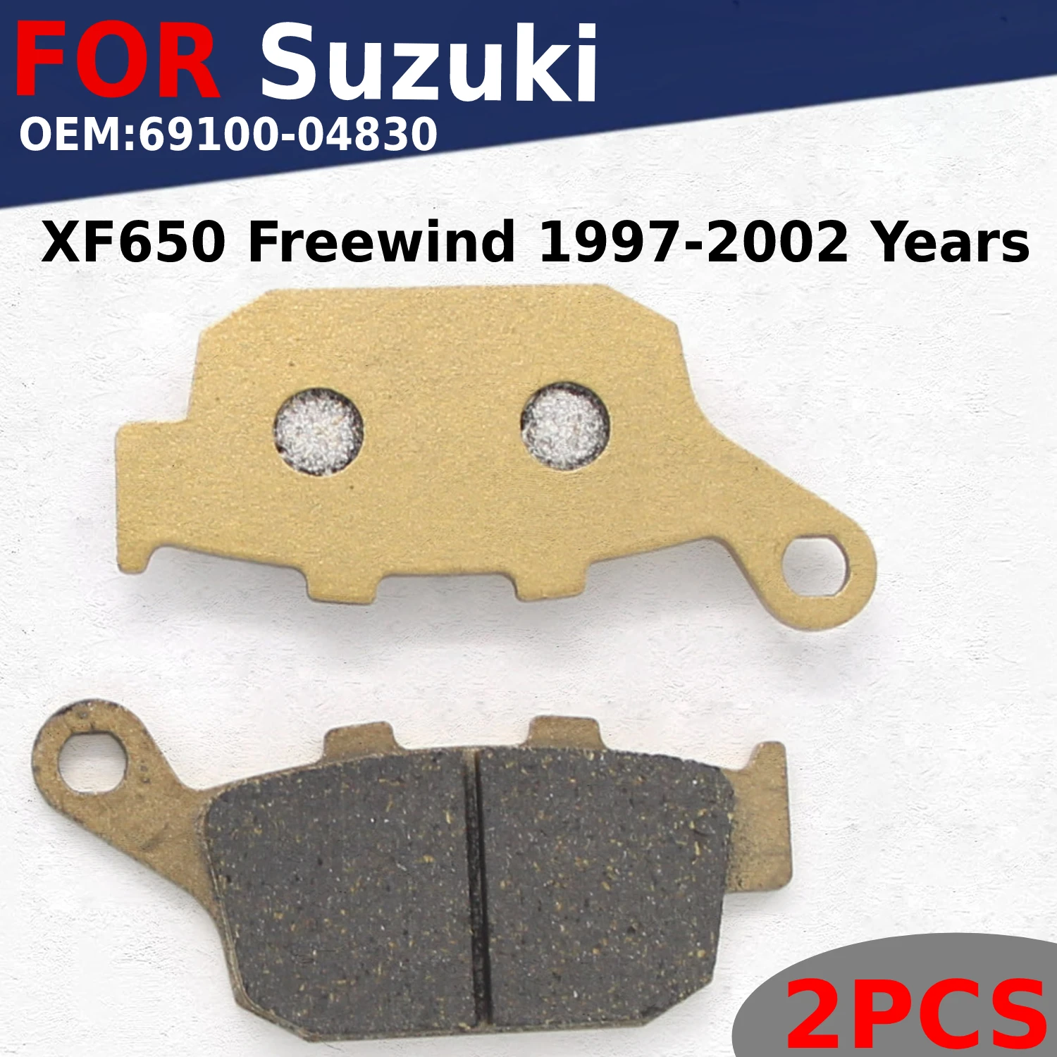 

Motorcycle Rear Brake Pads for Suzuki XF650 Freewind 1997 1998 1999 2000 2001 2002 Years