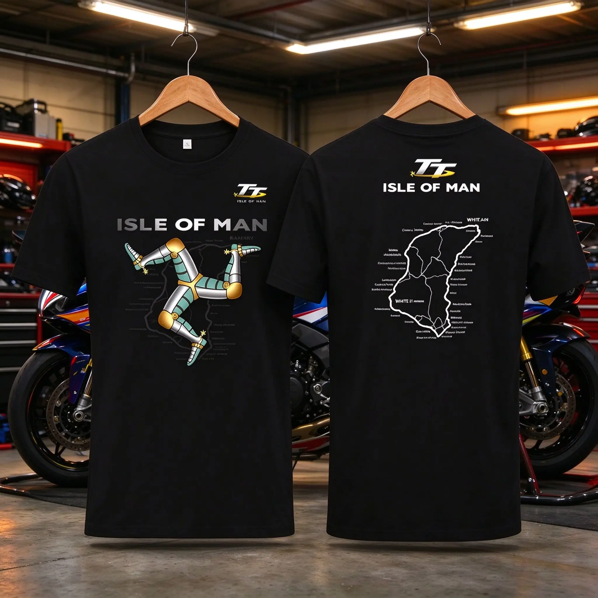 2026 Isle of Man TT Men T-Shirt Around The Island Motorcycle Motorcycle Racing Tourist Trophy Manx Men's Clothing Summer T Shirt