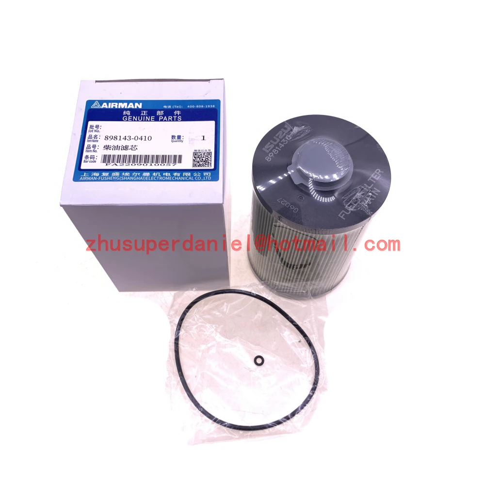 4pcs/lot 8981430410=89814 30410 genuine diesel Fuel Filter coolant filter element for Airman