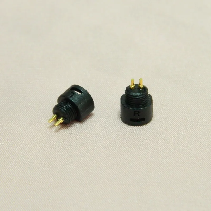 New 1 Pair Connector Pin Gold Plated For DIY Repair Sennheiser IE80 Earpone Headphone