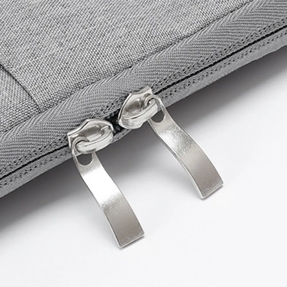 

Простые портативные сумки для ноутбуков с ручкой, водонепроницаемый чехол для ноутбука с двойной молнией, мягкий материал, легкий чехол для ноутбука, офисное использование