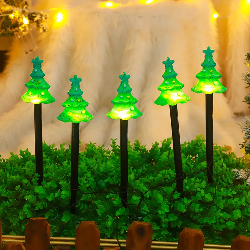 

5pc/set Candy Christmas Tree Ground Installation Decorative Lights Garden Lawn Lights Home Christmas Decora LED Holiday Lights