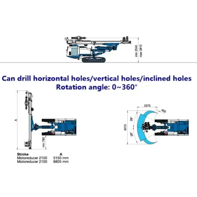 2025 Diesel Crawler Water Well Drilling Rig Portable 300m Depth Water Well Drilling Rig Slope Anchor Drilling Rig