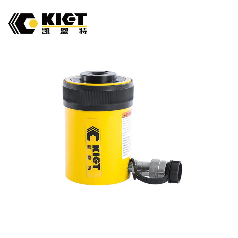 KIET 100Ton High Tonnage Single Acting Hollow Plunger Hydraulic Cylinder