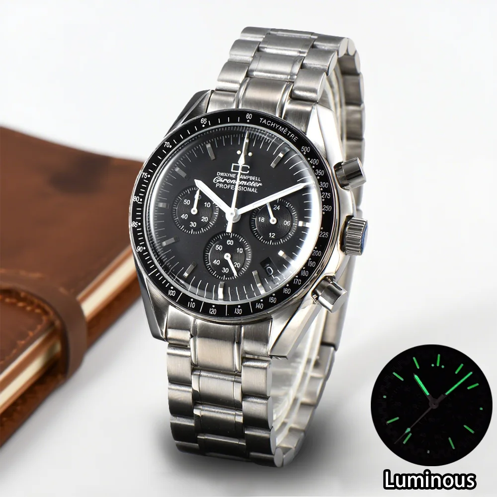 Custom logo VK63 Watch VK63 Movement Men Watches 2024 New Watch Design Waterproof 32.5MM Dial VK63 Chronograph Quartz Watches